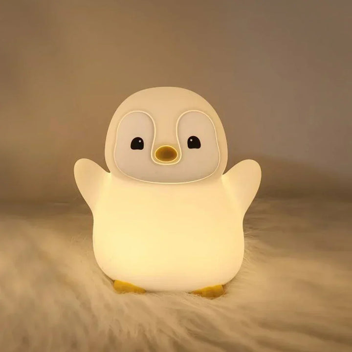 LumiSoft LED Nocna Lampa | Miękki Silikon | Długi Czas Pracy na Baterii | Ładowana przez USB