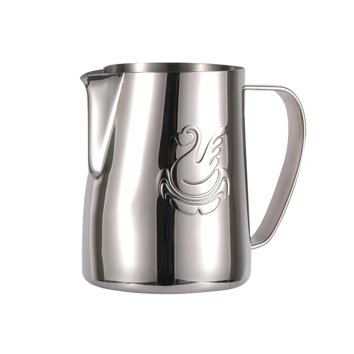 600ml stalowy dzbanek do kawy, spieniacz do mleka, kubek, urządzenie do robienia śmietany, narzędzie do latte art, elegancka łabędź