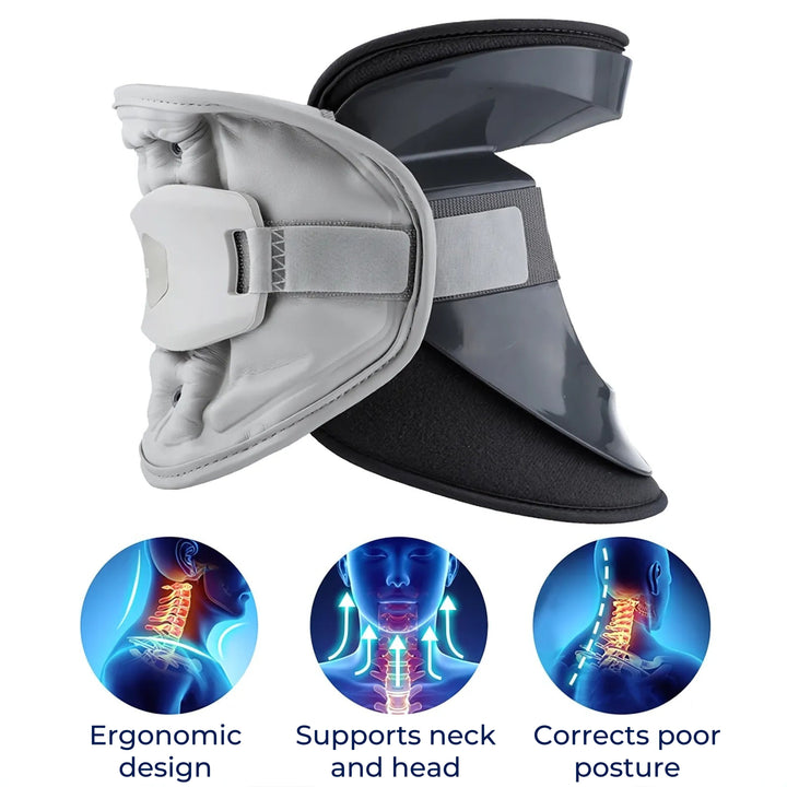 SpineEase | Kołnierz Traction dla Szyi – Retraktor Szyjny do Dekompresji Kręgosłupa, Wsparcie Nerwów i Postawy – Pomoc w Ulgach Bólu Szyi