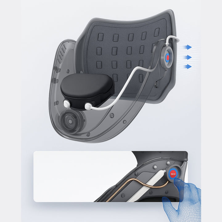 SpineEase | Kołnierz Traction dla Szyi – Retraktor Szyjny do Dekompresji Kręgosłupa, Wsparcie Nerwów i Postawy – Pomoc w Ulgach Bólu Szyi