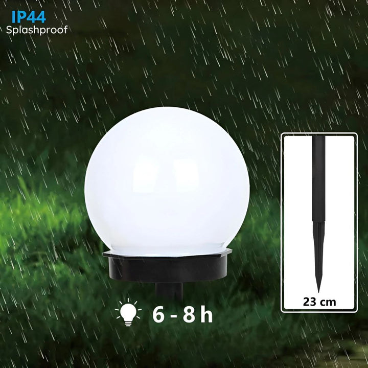 LumiGlobe – Zestaw 3 Wodoodpornych Słonecznych Lamp Ścieżkowych