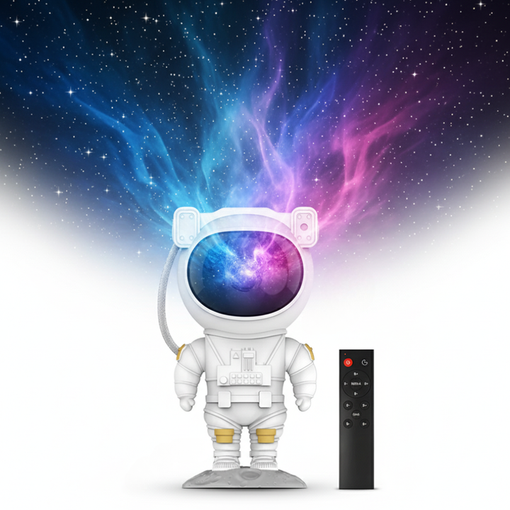 Projektor Gwiazd Lampa Astronauta Regulowana LED Nocna Lampa Galaktyczna