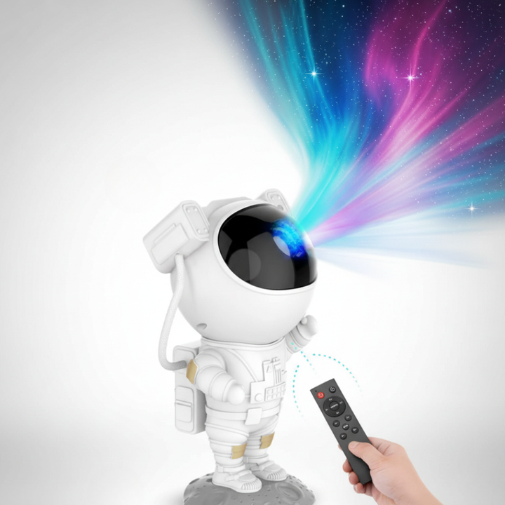 Projektor Gwiazd Lampa Astronauta Regulowana LED Nocna Lampa Galaktyczna