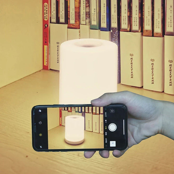 Bezdotykowa lampa stołowa z funkcją ładowania | Przyciemniana lampa LED stołowa z połączeniem USB