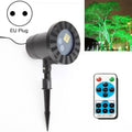 30W Zdalnie Sterowane Zewnętrzne Wodoodporne Światło Laserowe Dekoracja Ogrodu Lampa Terenowa, zielone światło + czerwone światło (wtyczka UK)