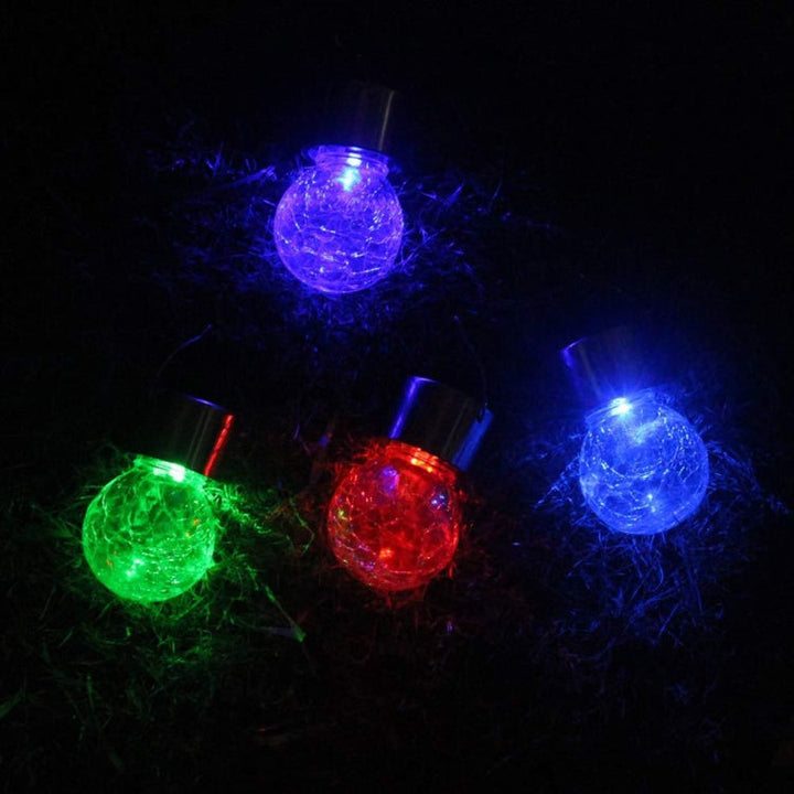 12 PCS Snap Ball Solarna Lampa Żyrandolowa na Zewnątrz Ogród Dziedziniec Świąteczne Oświetlenie Dekoracyjne z Klipsem (Ciepłe Białe Światło)