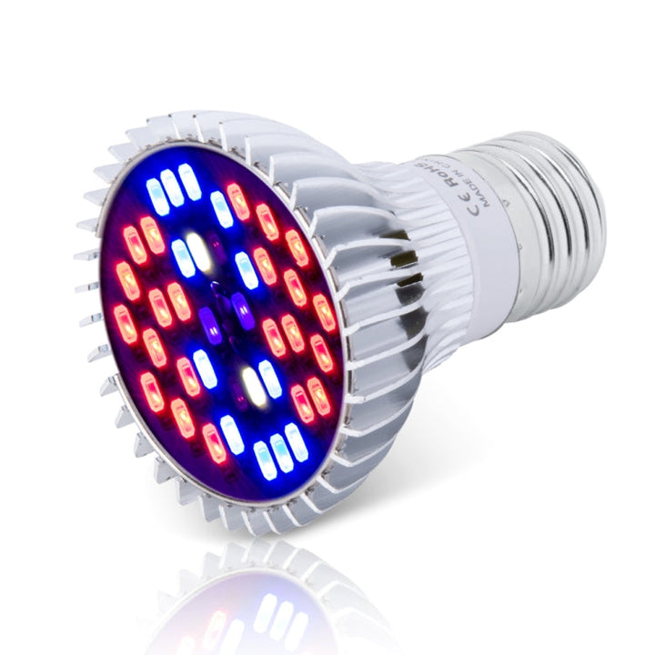 Lampa do wzrostu roślin LED Pełne spektrum E27, Światło do roślin, Moc: 30W 40 diod LED