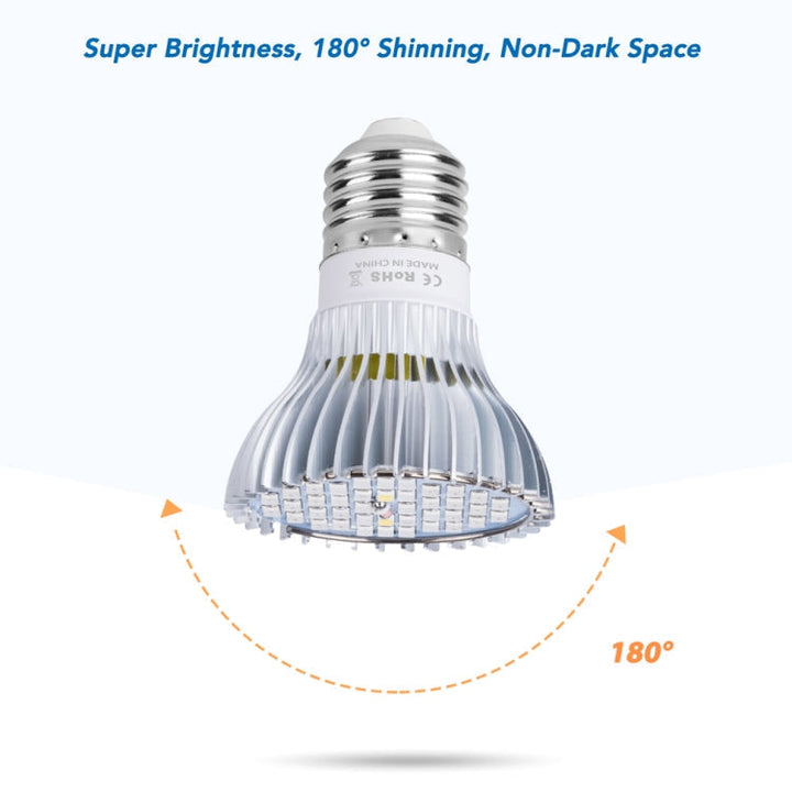 Lampa do wzrostu roślin LED Pełne spektrum E27 Światło do uzupełniania roślin, Moc: 100W 150 diod LED