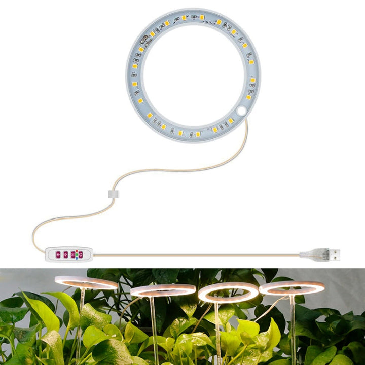 Lampa do wzrostu roślin LED Pełne spektrum Inteligentny timer Wewnętrzne światło do roślin, Moc: Jedna głowica (Słońce)