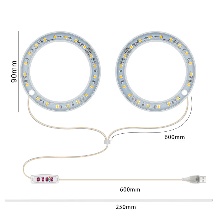 Lampa do wzrostu roślin LED Pełne spektrum Inteligentny timer Wewnętrzne światło do roślin, Moc: Jedna głowica (Słońce)