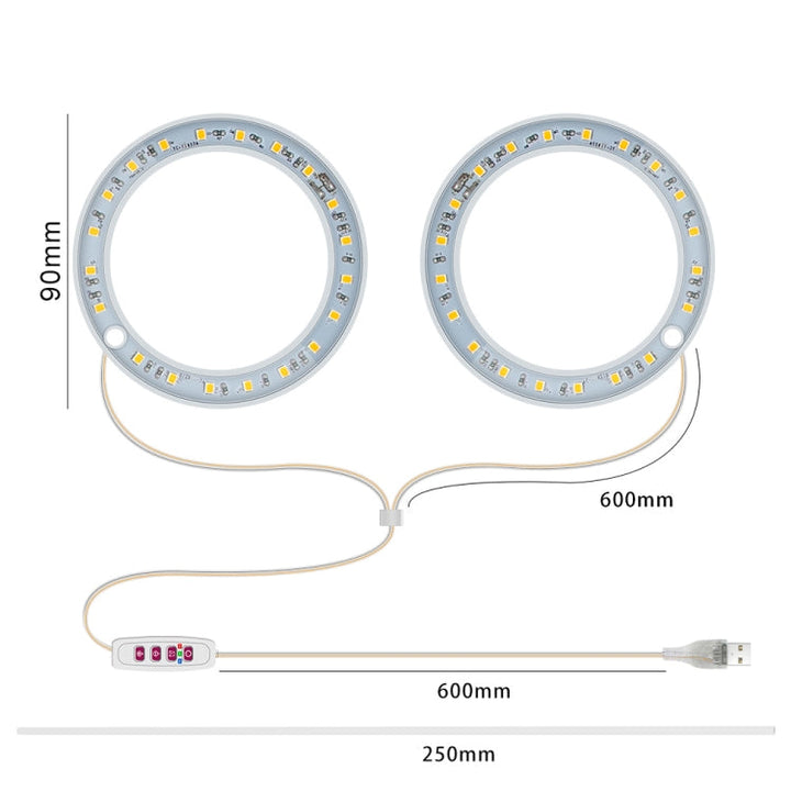 Lampa do wzrostu roślin LED Pełne spektrum Inteligentny timer Wewnętrzne światło do roślin, Moc: Jedna głowica (Słońce)
