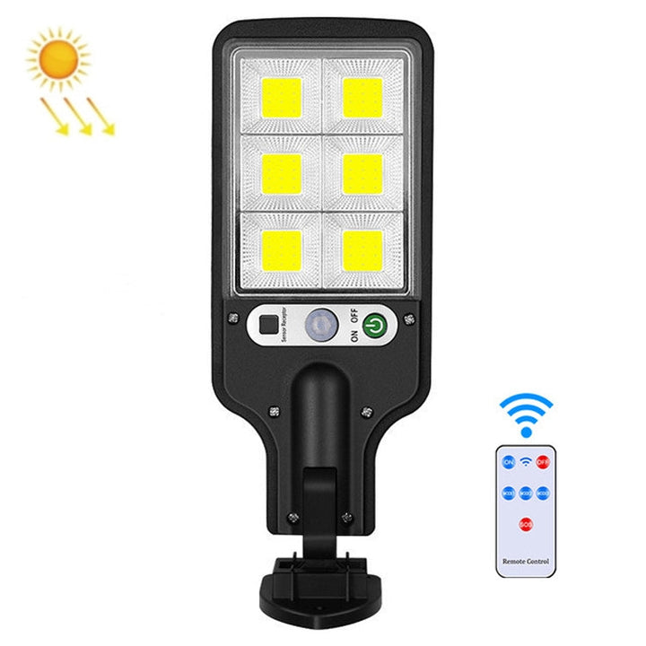 Solarne Oświetlenie Uliczne LED z Wykrywaniem Ruchu, Specyfikacja: 616B-72 COB z Pilotem