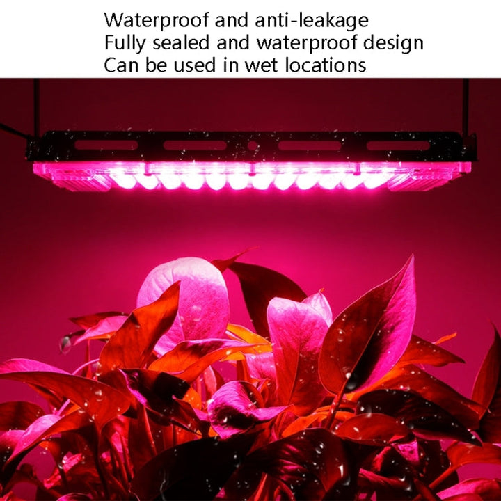 Lampa LED do roślin, pełne spektrum, wodoodporna, lampa do wzrostu, wtyczka EU, 144 diody, 200W