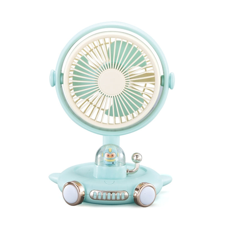 Domowy Uroczy Wentylator USB Biurkowy Lampka Nocna (Niebieski) |