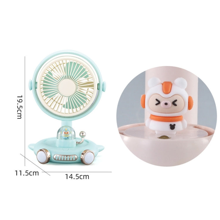 Domowy Uroczy Wentylator USB Biurkowy Lampka Nocna (Niebieski) |
