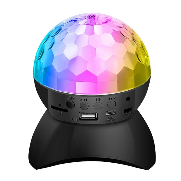 Domowe lampy LED Magic Ball, odbijające światło, ambientowe lampy dźwiękowe, kolor: model ładowania czarny (RGB kolor 5W)