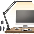 Lampa biurkowa LED - Regulowana lampa biurkowa z klamrą i funkcją pamięci