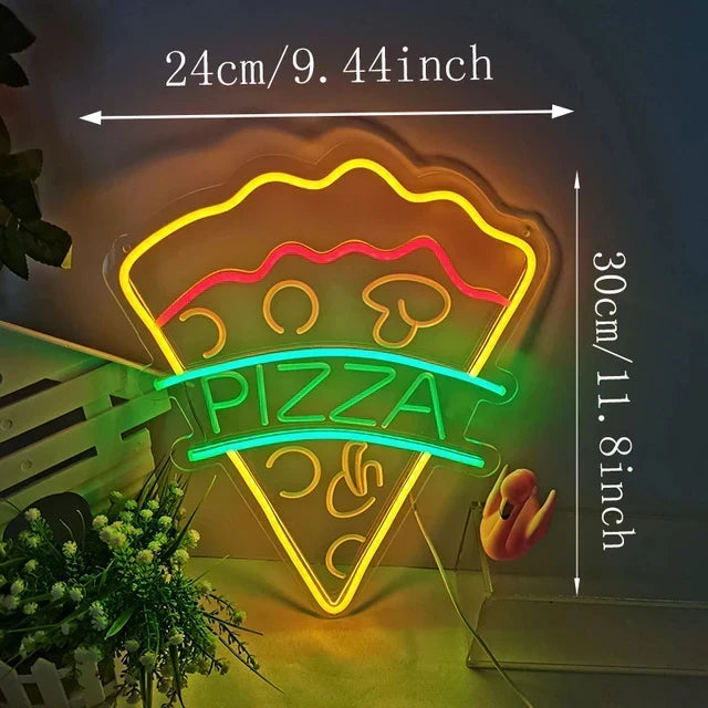 Neonowy Znak Fast Food – Jasny Design Tacos, LED Nocna Lampa do Restauracji i Kuchni |