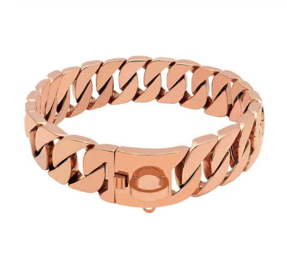 KrachtNeck Metal Dog Collar – Solidna obroża ze stali nierdzewnej dla dużych psów