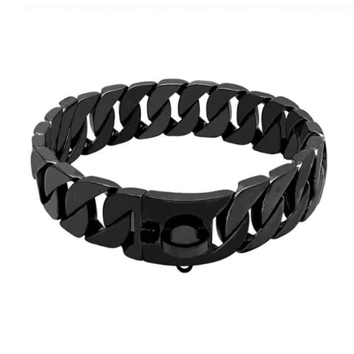 KrachtNeck Metal Dog Collar – Solidna obroża ze stali nierdzewnej dla dużych psów