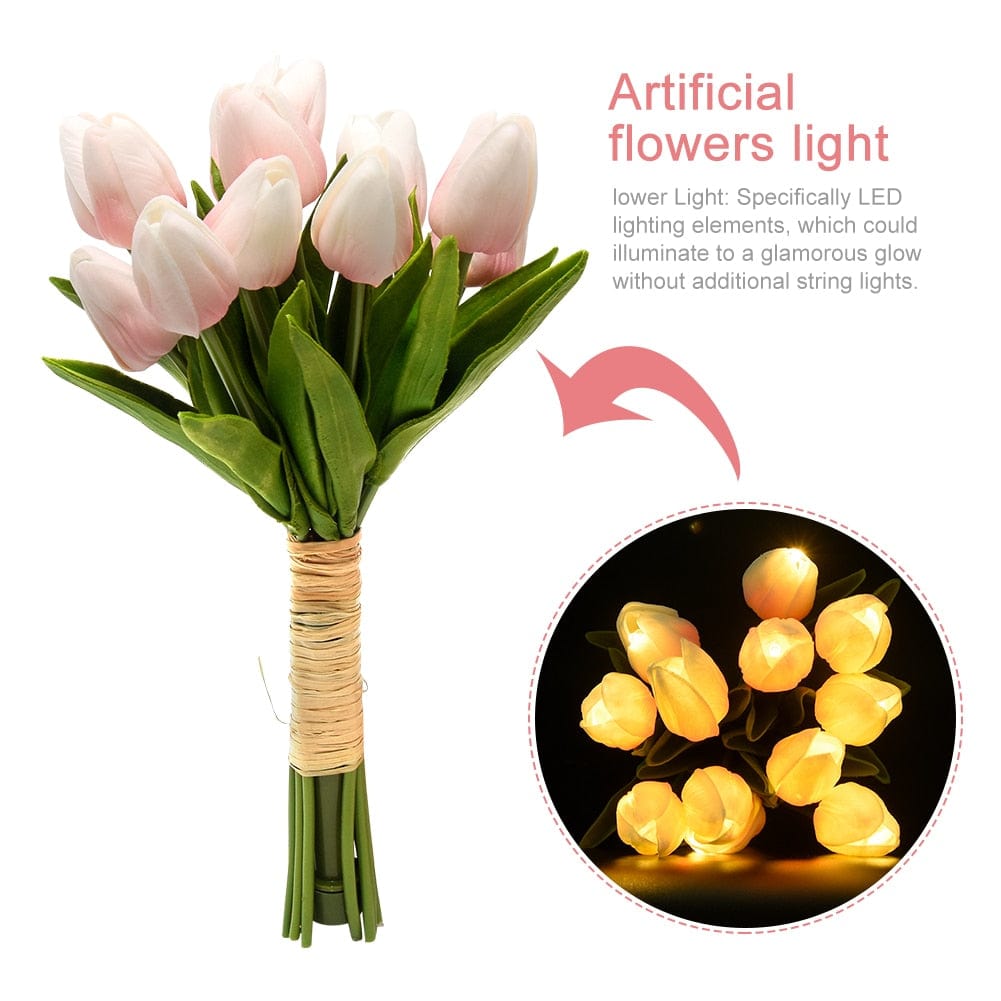 Tulipany LED Nocna Lampa Banquet