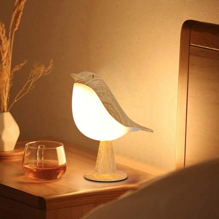 Ładowalna lampka nocna LED z czujnikiem dotykowym i kreatywnym designem ptaka