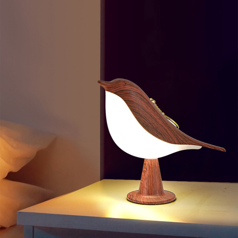 Ładowalna lampka nocna LED z czujnikiem dotykowym i kreatywnym designem ptaka