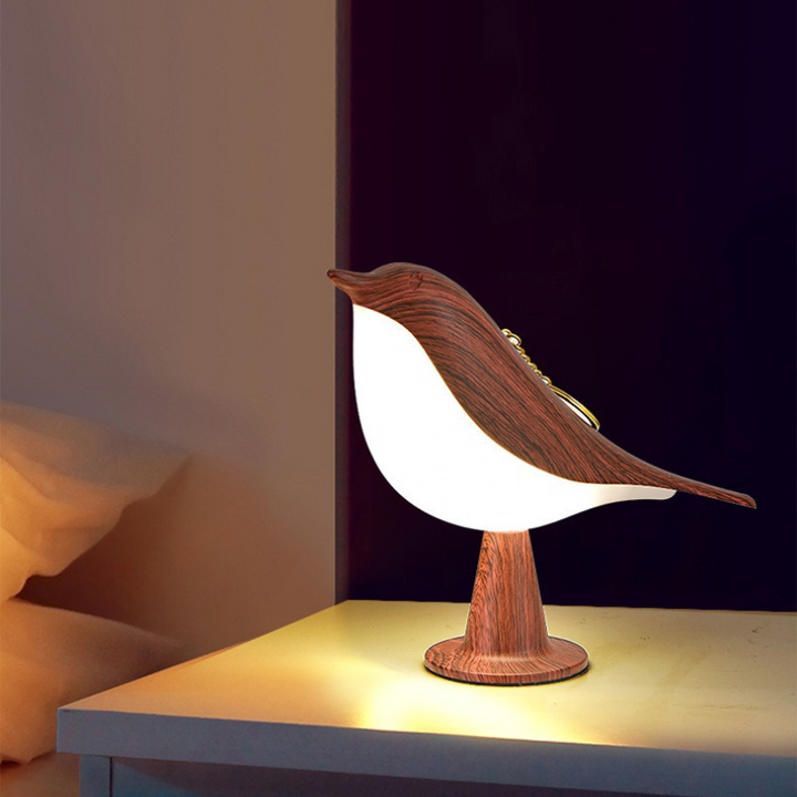 Ładowalna lampka nocna LED z czujnikiem dotykowym i kreatywnym designem ptaka