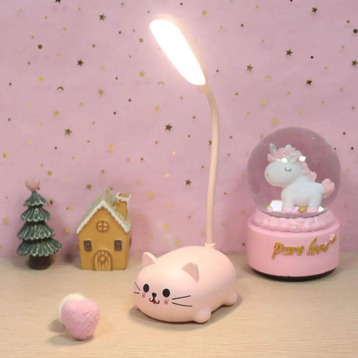 Lampa USB Kot – Mini LED Nocna Lampa z Delikatnym Światłem