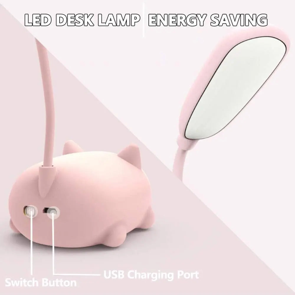 Lampa USB Kot – Mini LED Nocna Lampa z Delikatnym Światłem