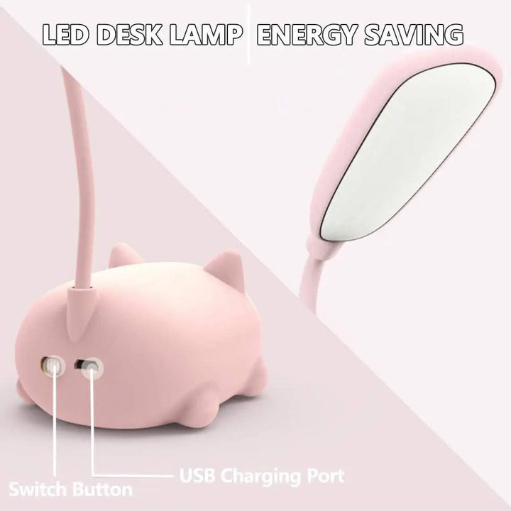 Lampa USB Kot – Mini LED Nocna Lampa z Delikatnym Światłem