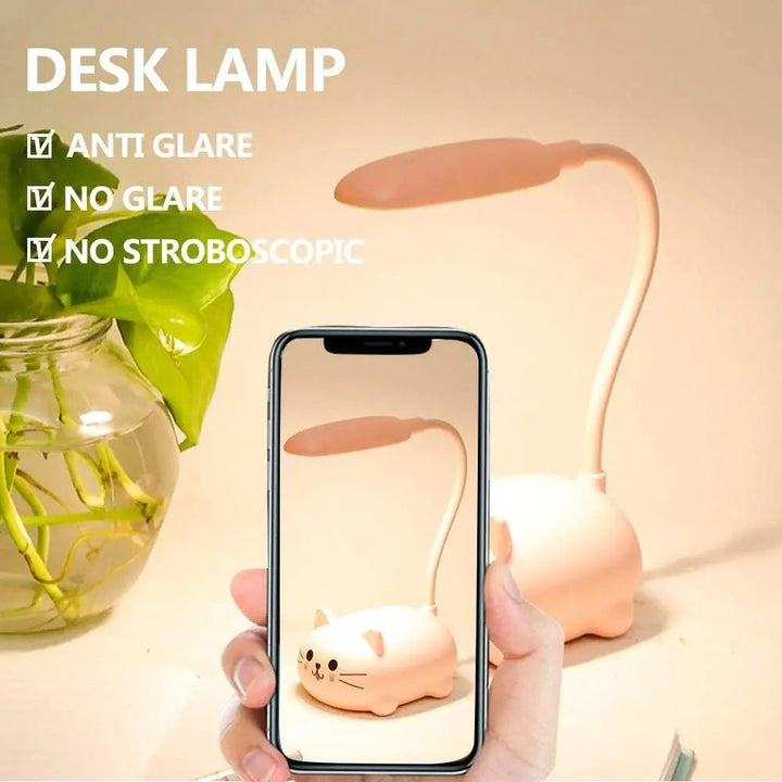 Lampa USB Kot – Mini LED Nocna Lampa z Delikatnym Światłem