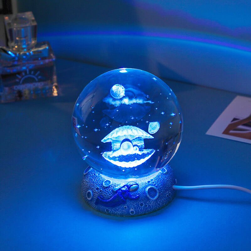 Kula Kryształowa Świata Podwodnego - Nocna Lampa