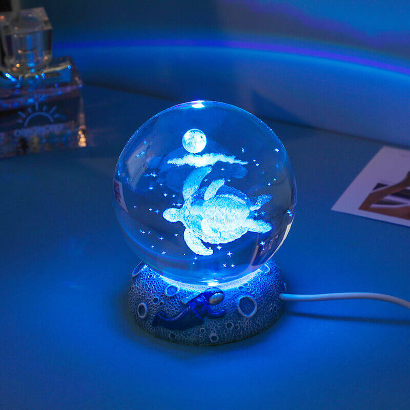 Kula Kryształowa Świata Podwodnego - Nocna Lampa