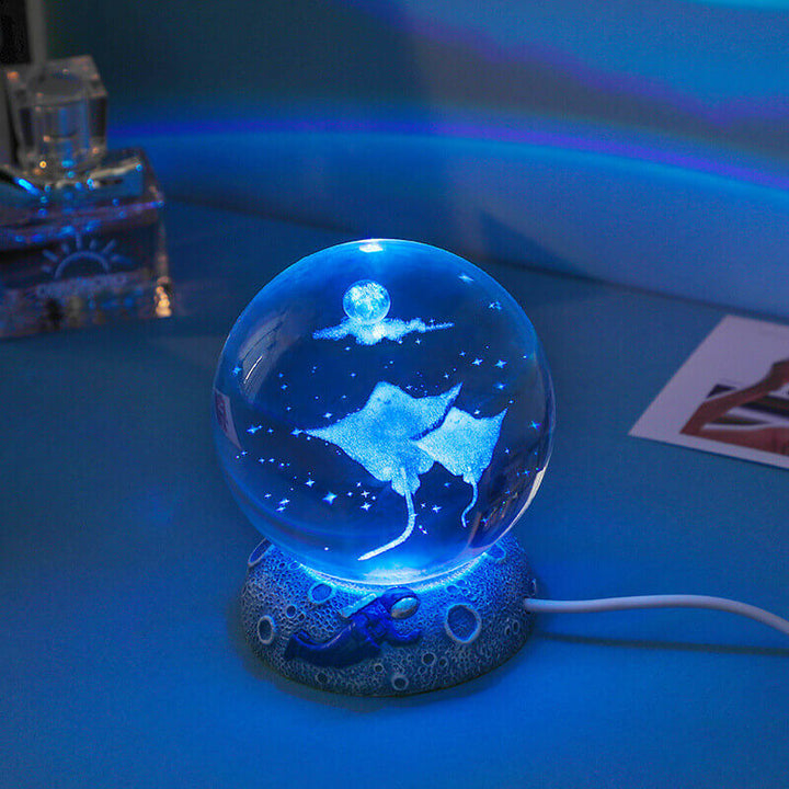 Kula Kryształowa Świata Podwodnego - Nocna Lampa