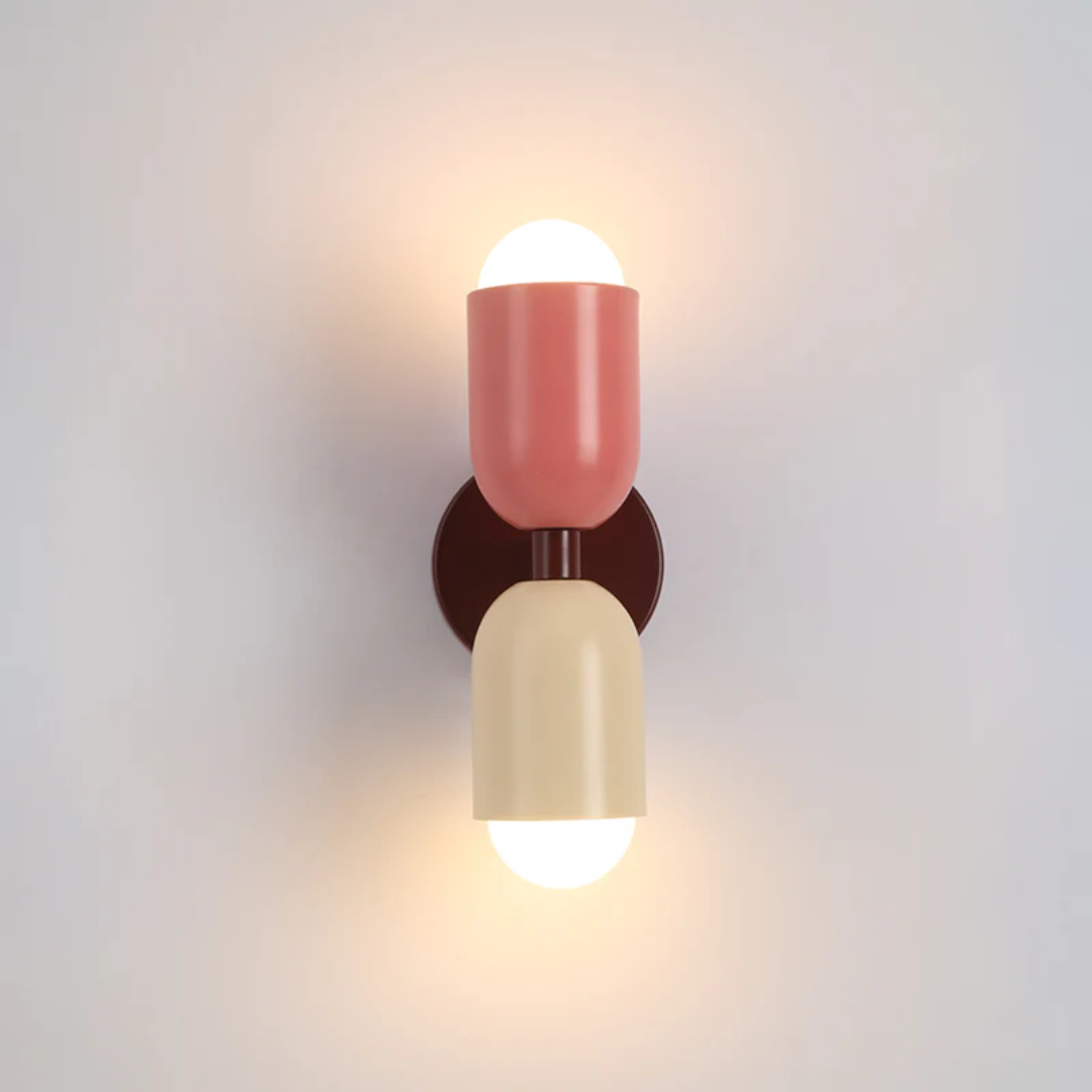 Design Podwójna Lampa LED Ścienna - colourwave
