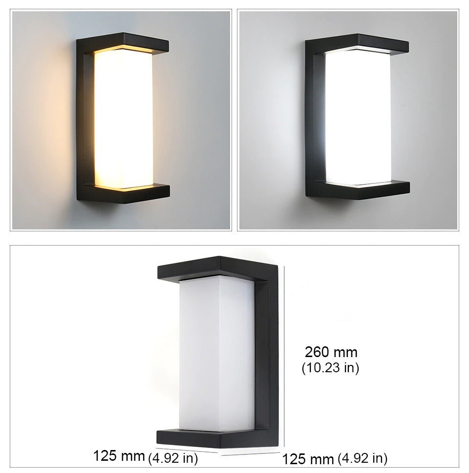Pionowa Lampa LED na Zewnątrz
