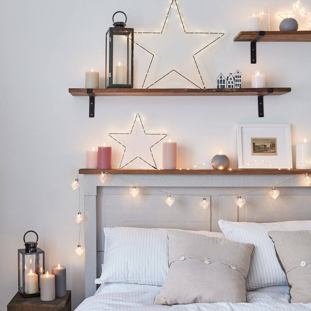 Lampa LED ze stali nierdzewnej w ciemnoszarym kolorze z świecą LED TruGlow