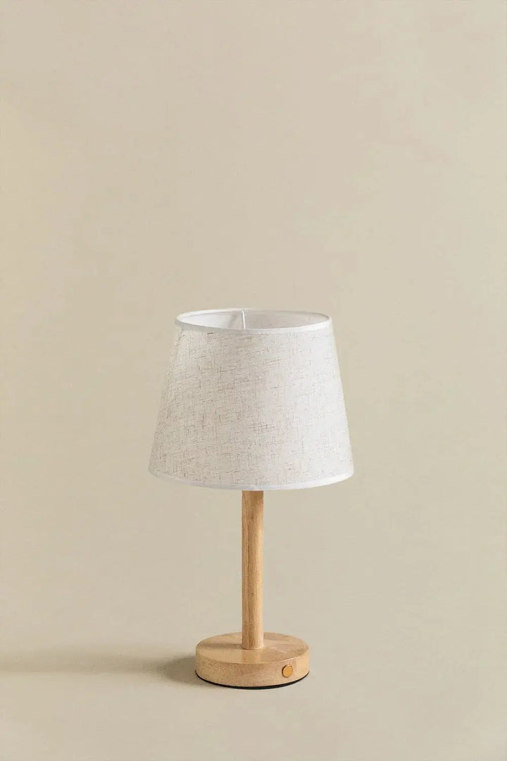 Drewniana Lampa LED Nocna WoodGlow – Nowoczesne i Bezprzewodowe Światło