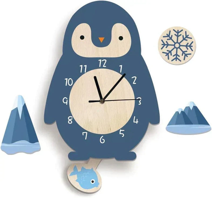 Zegar Ścienny - ZooTime - Uroczy Design Zwierząt - Idealny do Pokoju Dziecięcego
