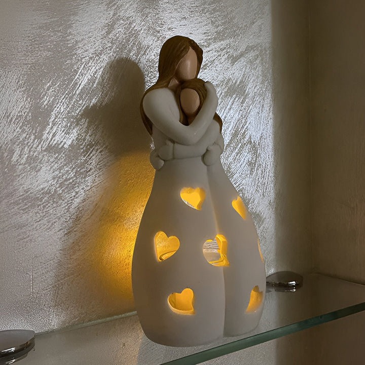 Świecznik z migoczącą świecą Matka-Córka - LoveGlow