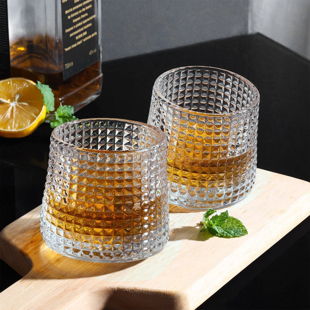 Zestaw Rotacyjnych Szklanek do Whisky