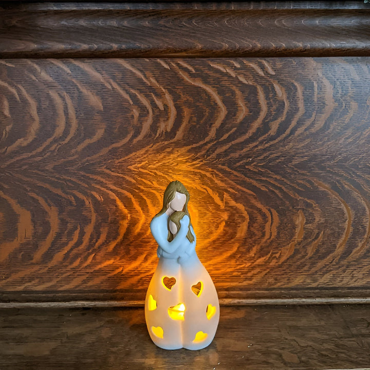Świecznik z migoczącą świecą Matka-Córka - LoveGlow