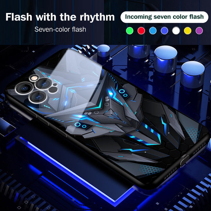 Fajny Mecha Apple Smart Flash Etui na Telefon