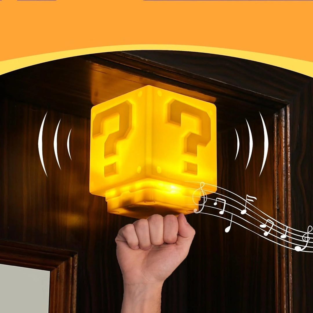Lampa Nocna Power-Up Block - Dekoracja inspirowana grą Super Mario