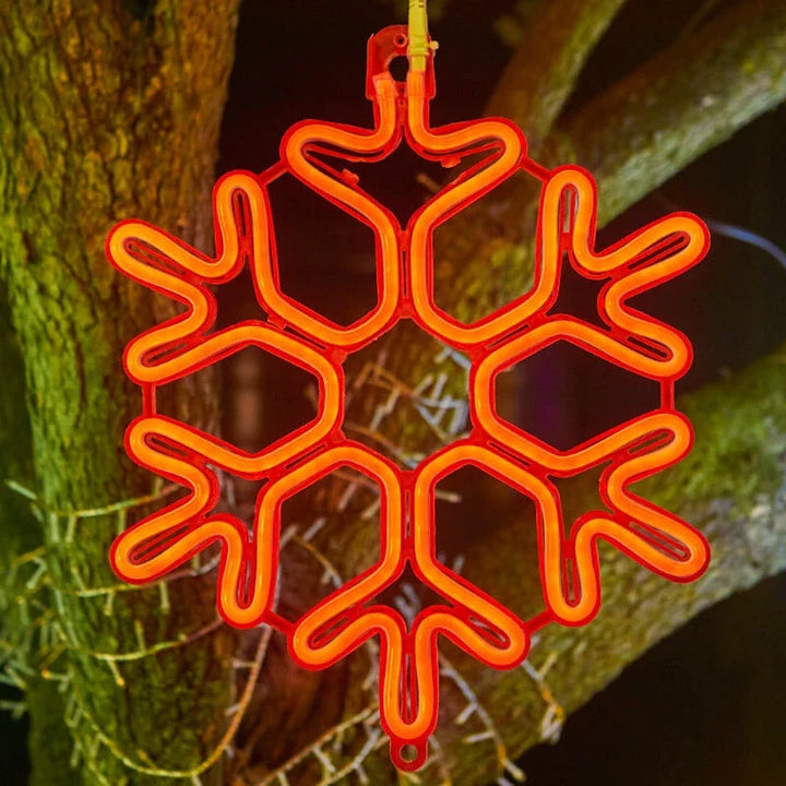 Wodoodporna Lampa LED w Kształcie Płatka Śniegu do Festiwalowej Zimowej Dekoracji