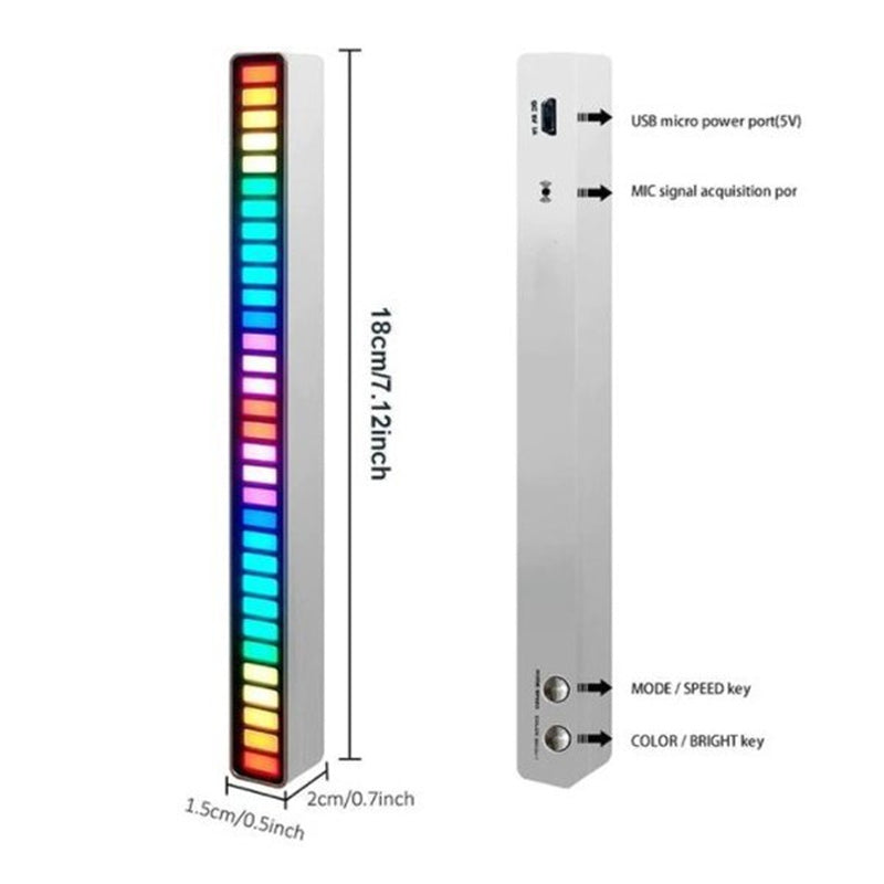 Bezprzewodowa Lampa RGB Sterowana Dźwiękiem