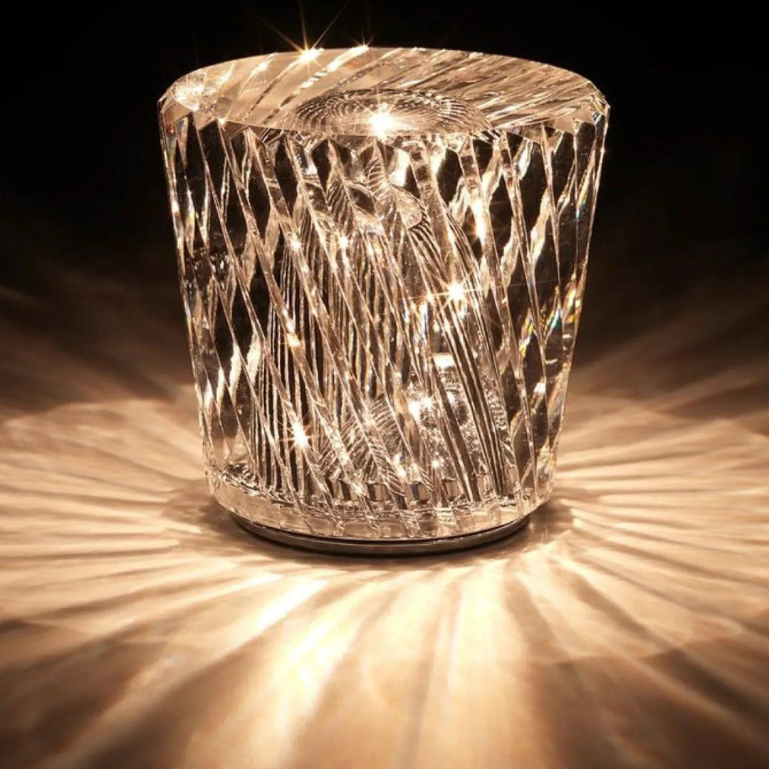 Lampa - Luksusowa Diamentowa Kryształowa Lampa LED Ładowalna