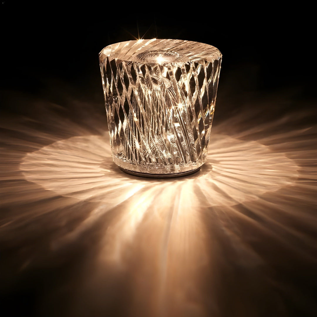Lampa - Luksusowa Diamentowa Kryształowa Lampa LED Ładowalna