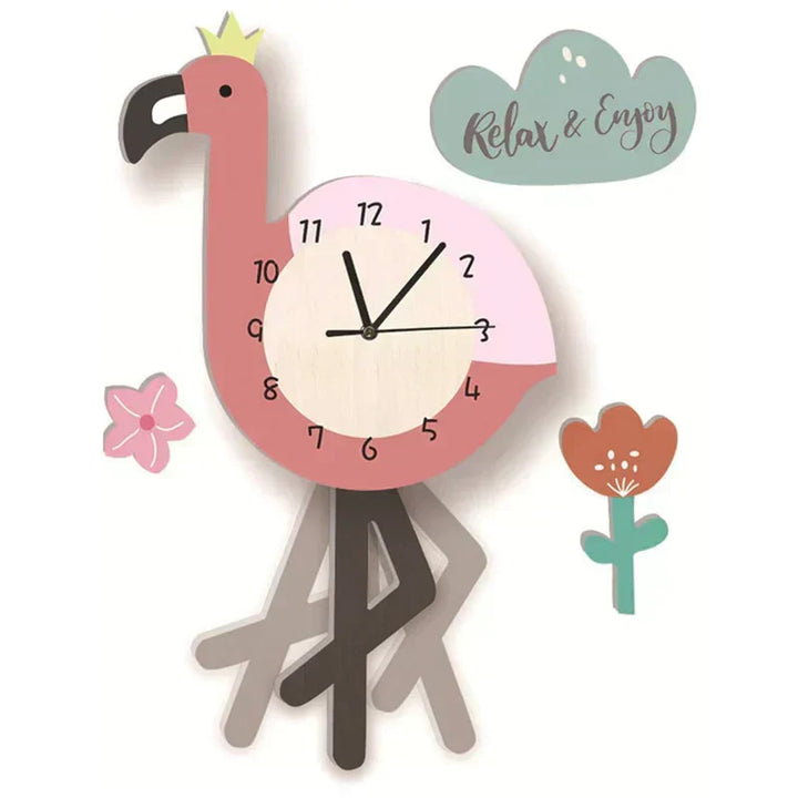 Zegar Ścienny - ZooTime - Uroczy Design Zwierząt - Idealny do Pokoju Dziecięcego